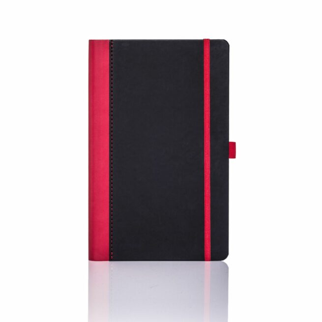 2023 Contrast Medium Notebook Ivory Black and Red q24-ag-003