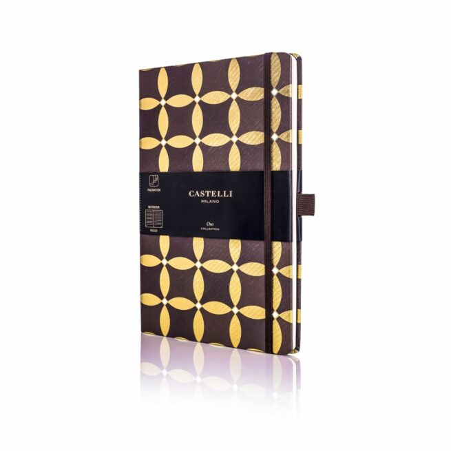 Oro Coriander Medium designer Notebook qc6-bz-006a angle