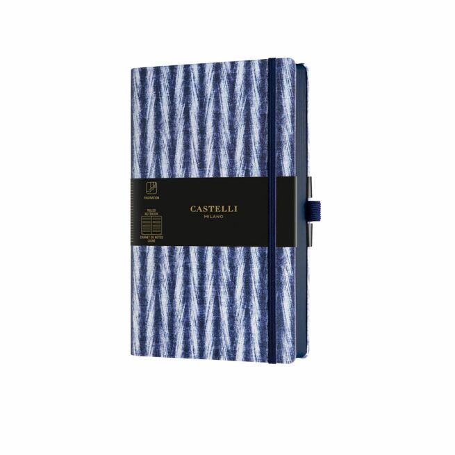 Shibori Medium Notebook Twill banded qc6-bm-006a